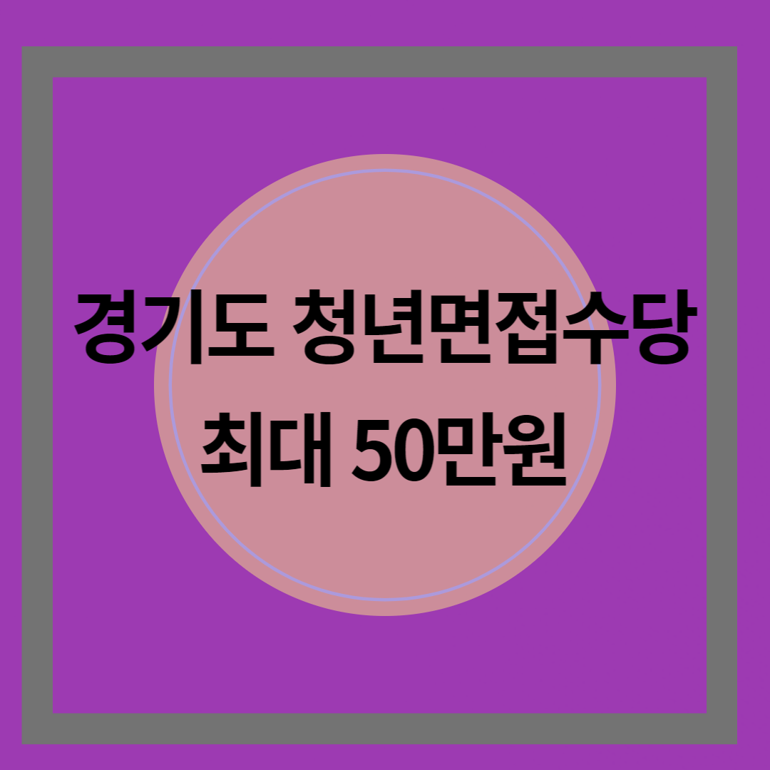 경기청년면접수당