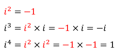 i의 거듭제곱