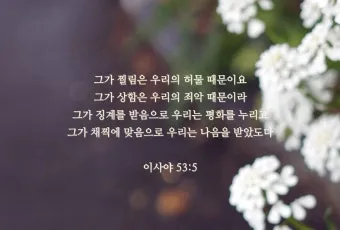 이사야 53장 고난 묵상_9