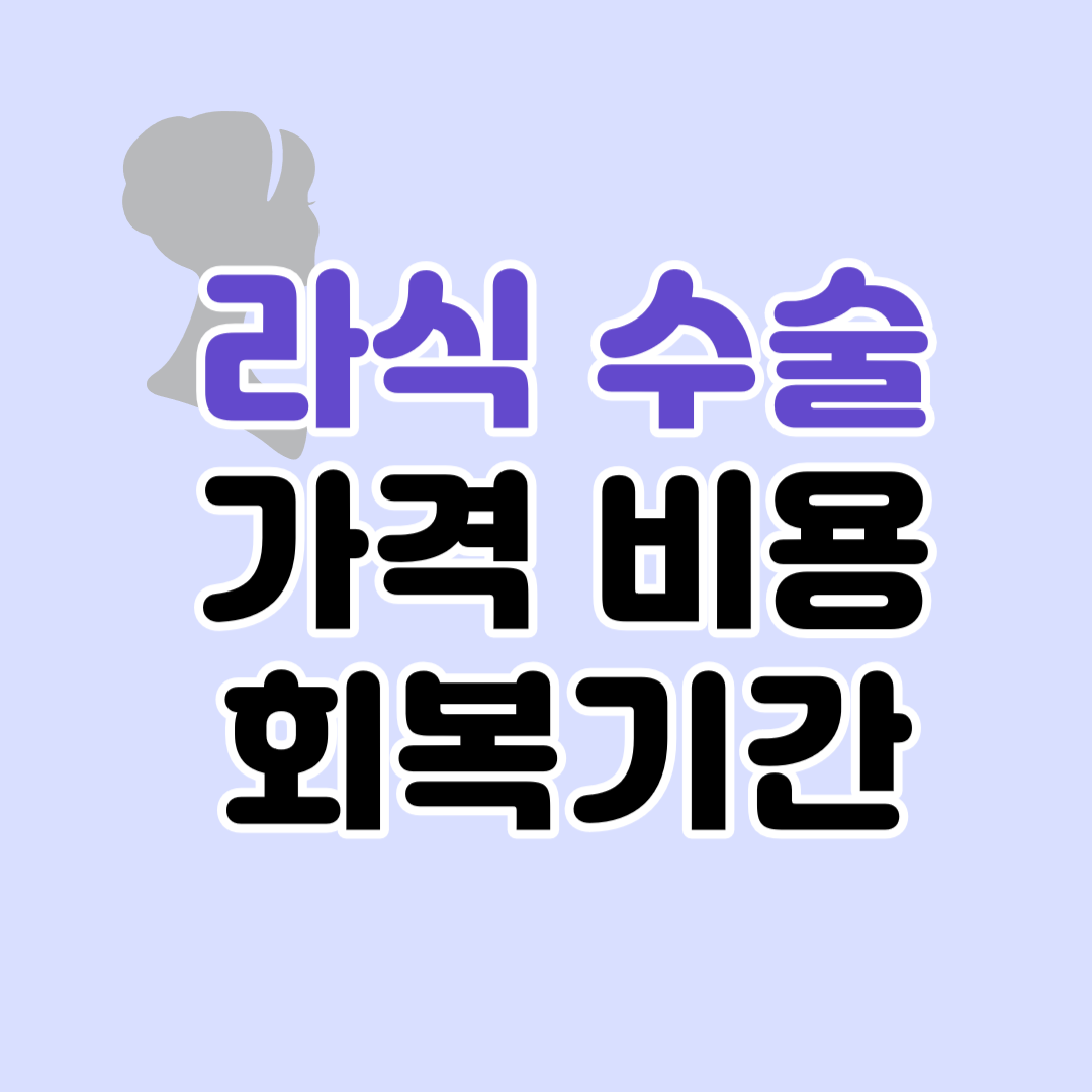 라식 수술 비용 가격 &#124; 회복기간 장단점 주의사항