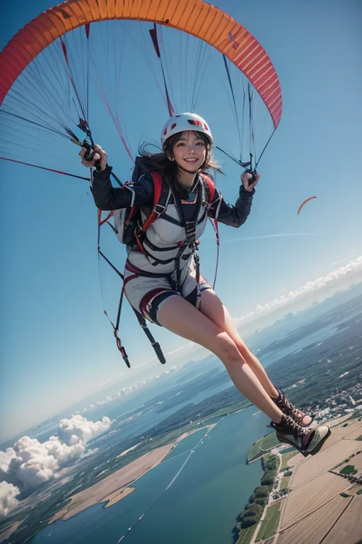 Stable diffusion AI Picture-Paragliding
