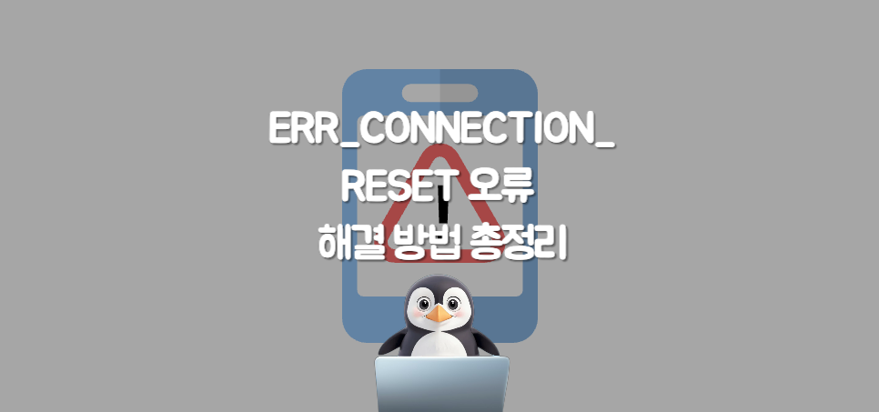 ERR_CONNECTION_RESET 오류 해결 방법 총정리