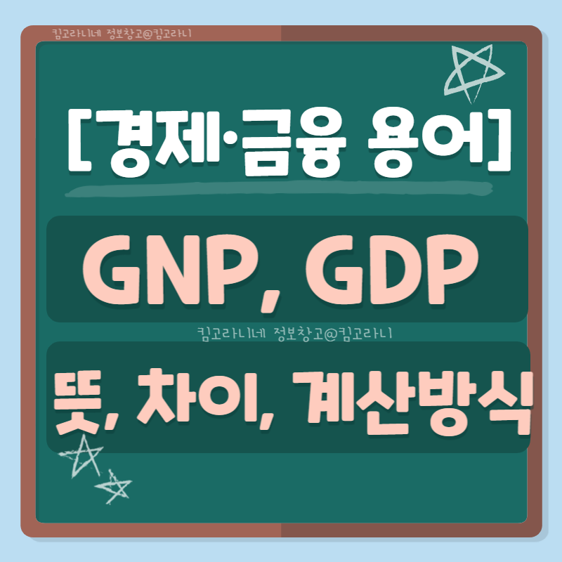 GDP GNP 차이