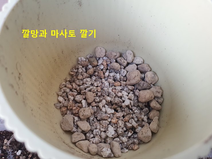 깔망과 마사토 깔기