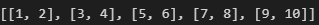 numpy array to list