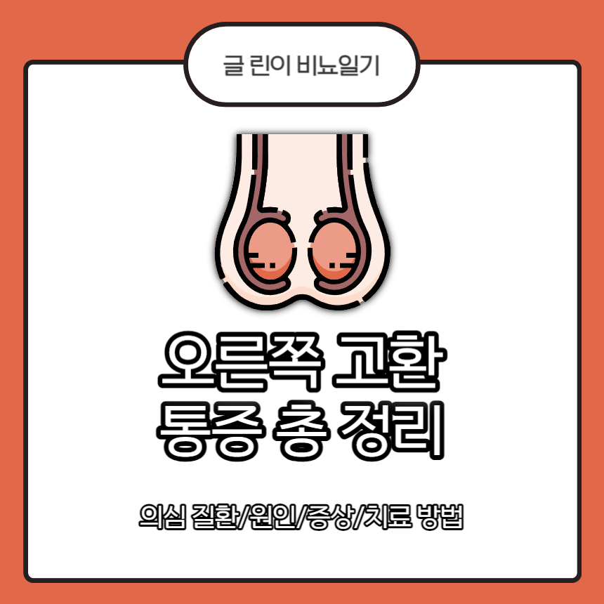  오른쪽 고환 통증 총 정리 : 의심 질환/원인/증상/치료 방법