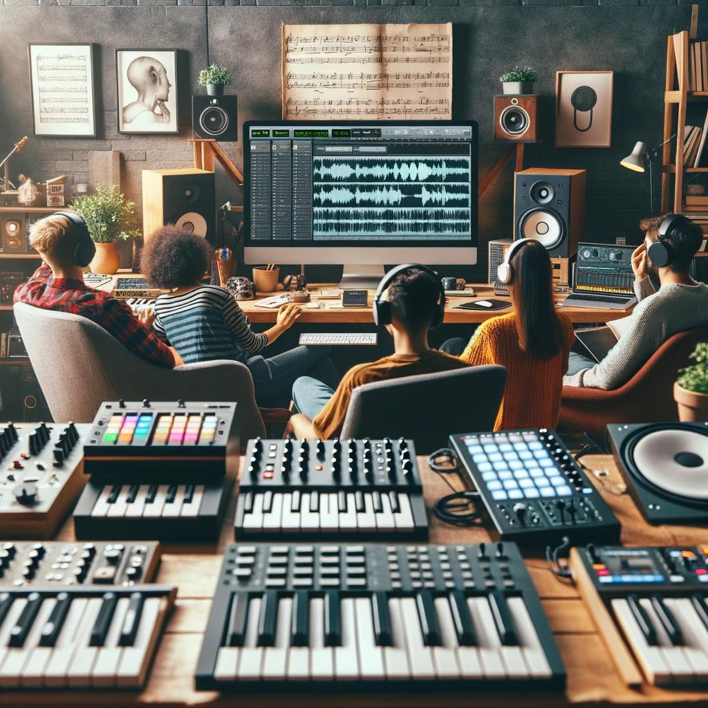 키보드로 악기 조작하기 위한 방법