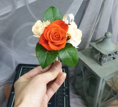  [for 플로리스트] 화훼장식기능사 자격증 취득반 - 여덟번째, 핸드타이드와 코사지2.