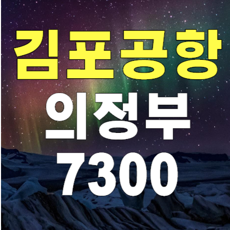  의정부 일산 7300번 김포공항 리무진 버스 / 시간표 예약하기
