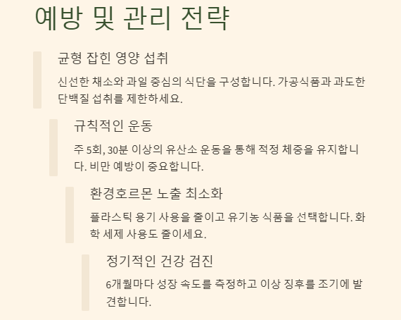 성조숙증 완전 정복 가이드: 원인 증상 치료 예방법 총정리