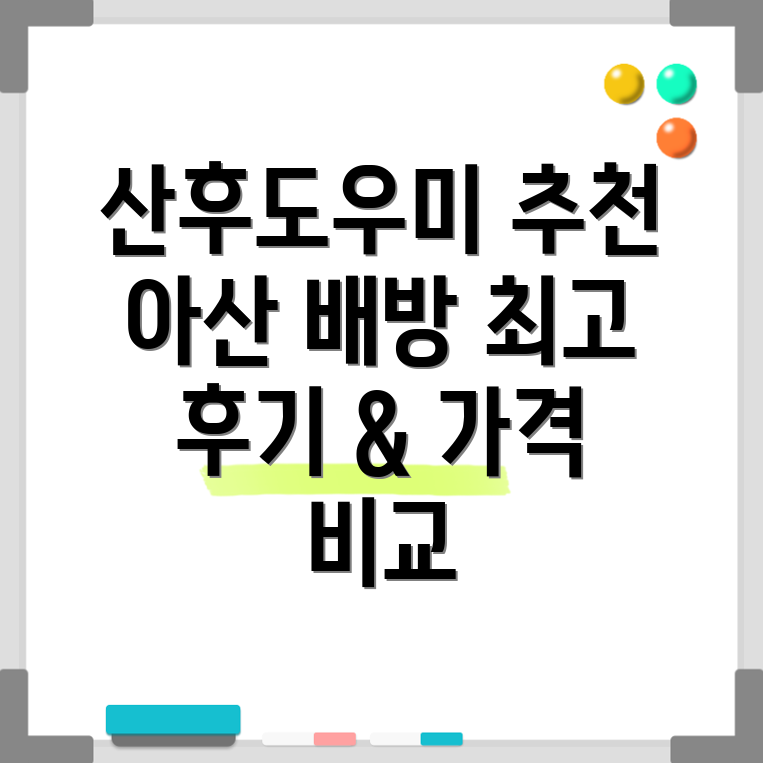 아산 배방읍 산후도우미