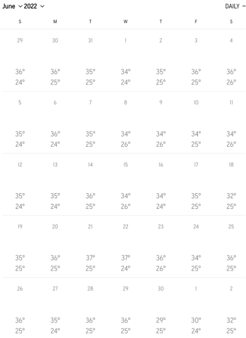  치앙마이 6월 날씨, 비, 옷차림, 6월 축제