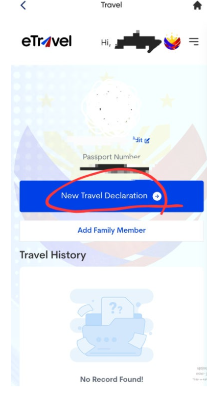 필리핀 이트래블 작성