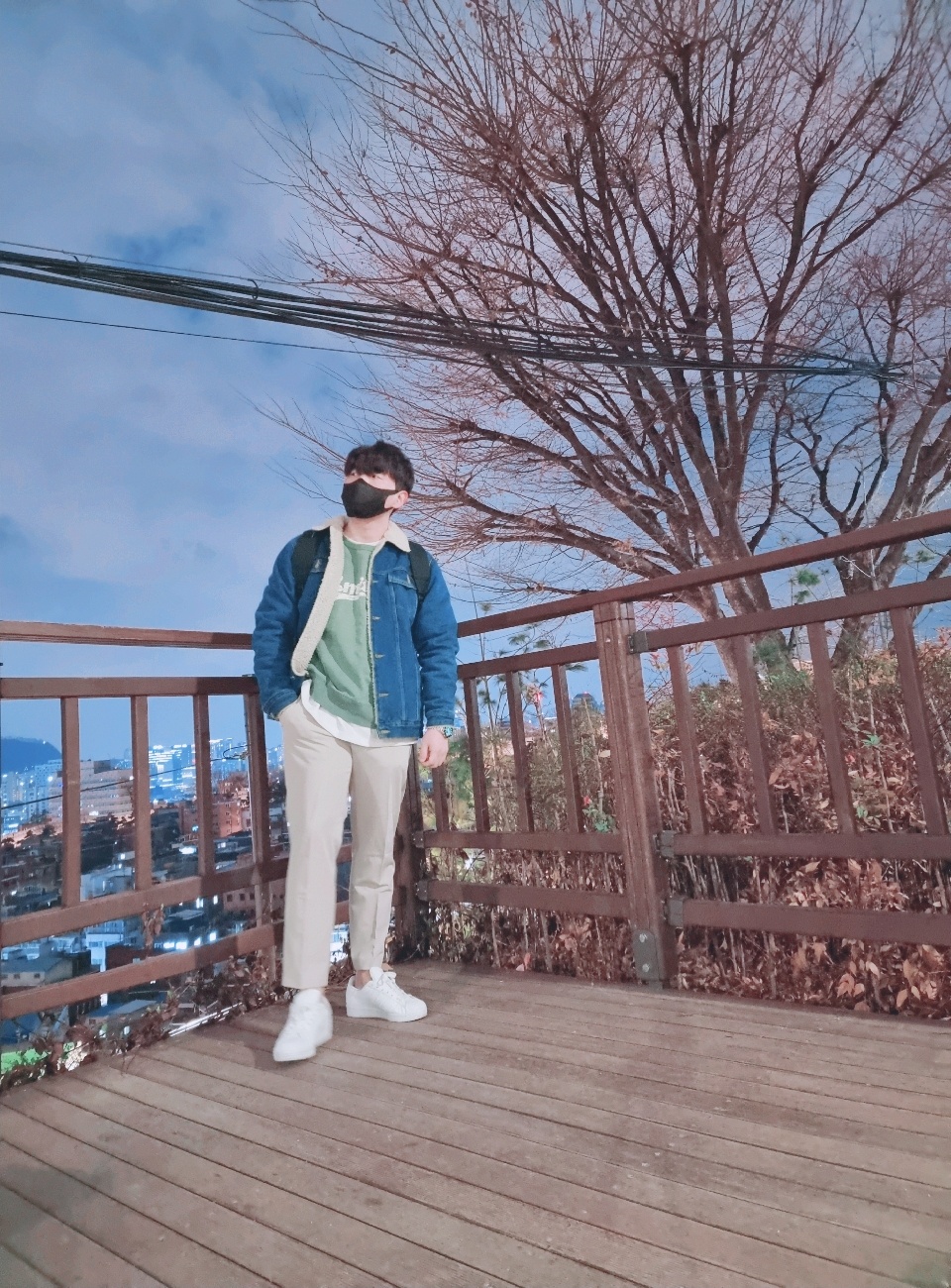  봄/가을코디 - 양털 청자켓