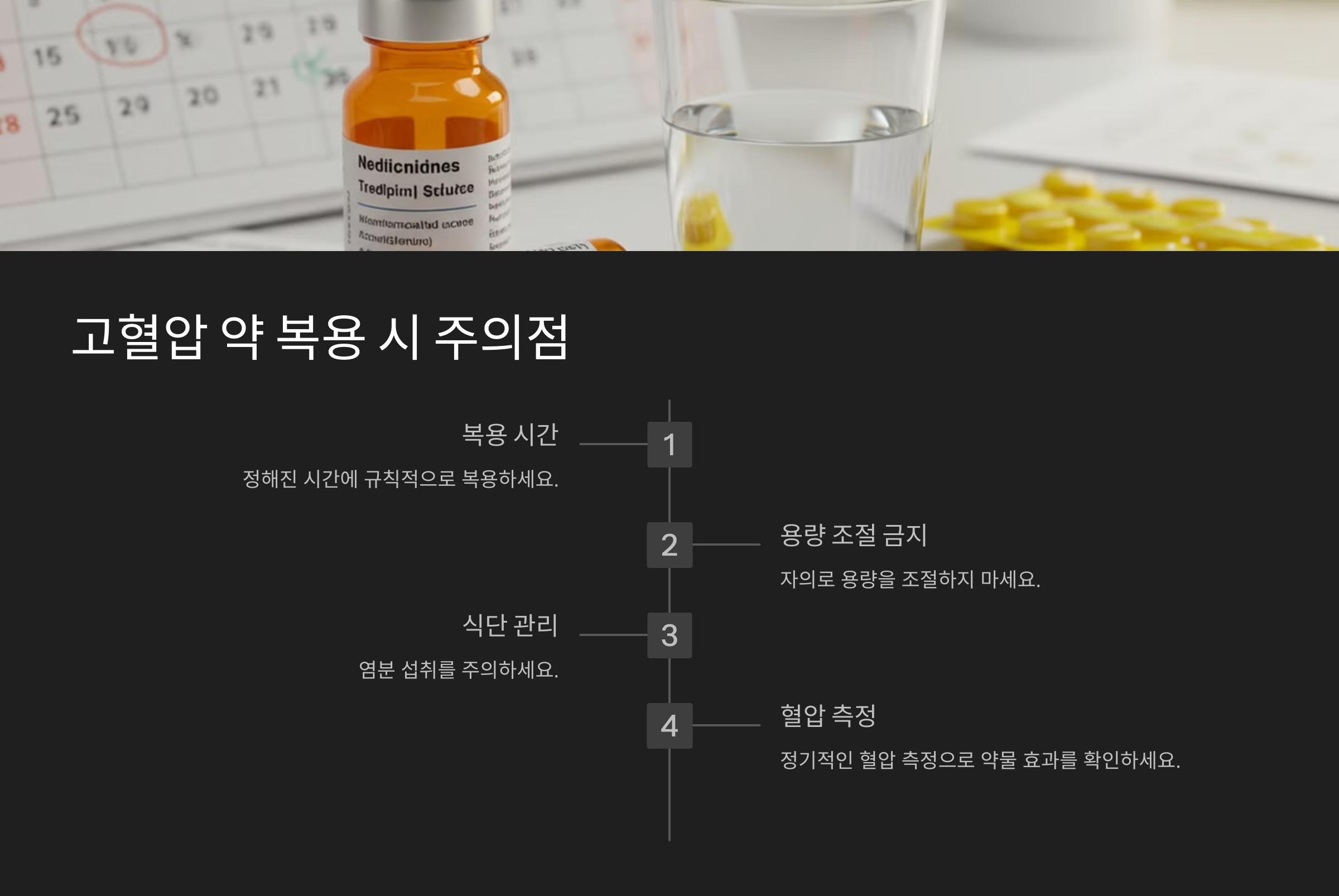 고혈압 약 복용 시 주의점