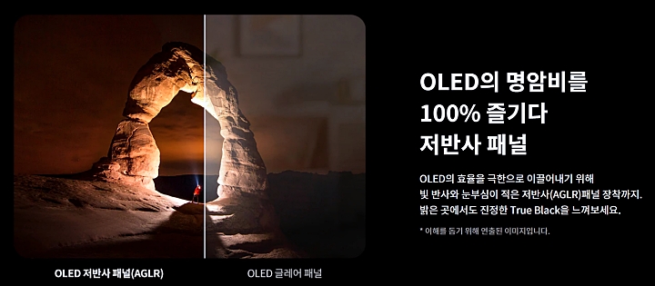 oled저반사패널설명화면