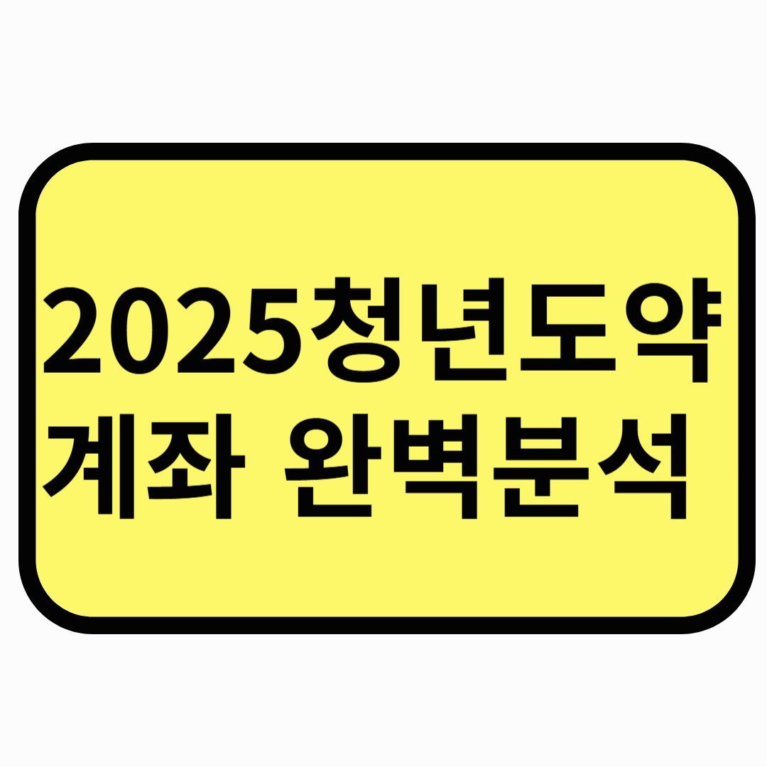 2025년 청년도약계좌 완벽 분석: 바뀐 조건과 혜택 총정리