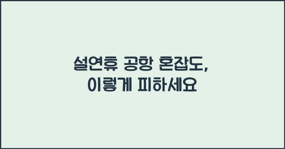 설연휴 공항