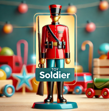 힘이 없는 장난감 병사. Toy soldier.