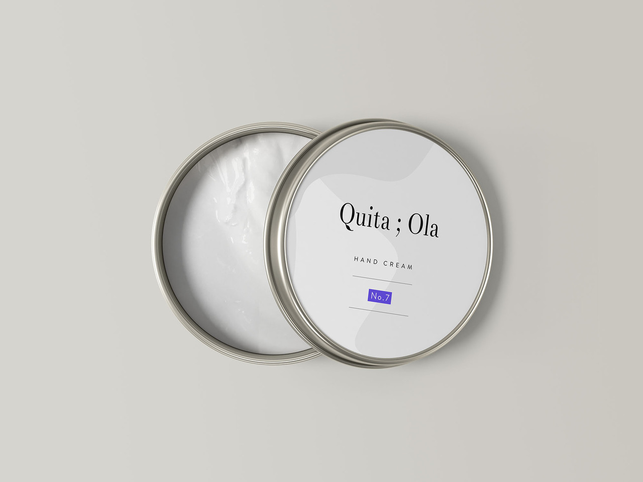 Hand Cream Jar Mockup(핸드크림 항아리 목업)