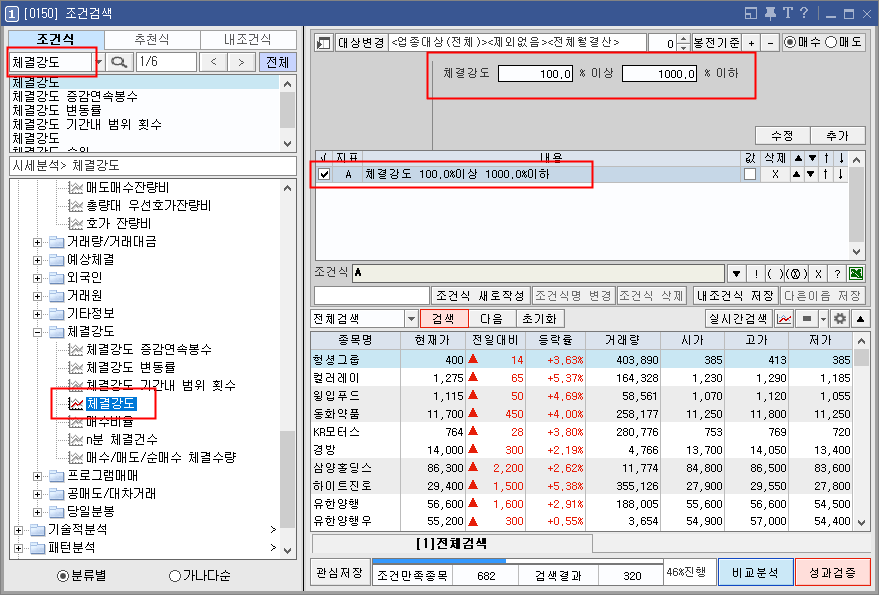 체결강도 조건식