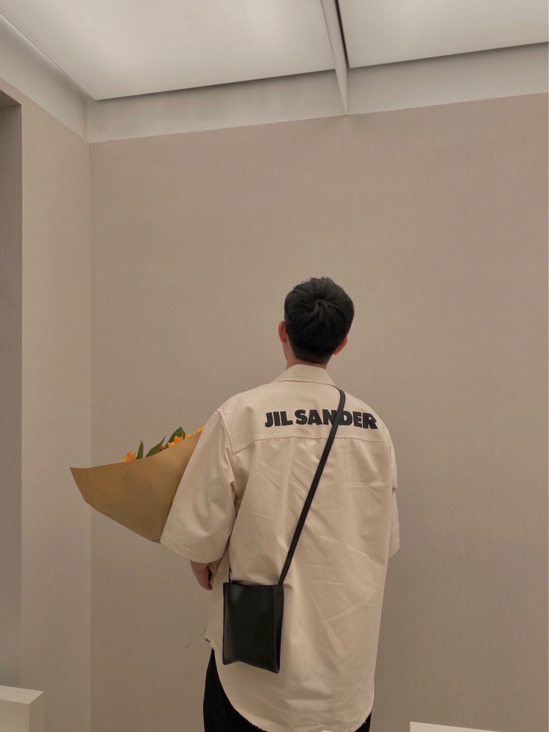  [JIL SANDER] 질샌더 백로고 숏 슬리브 반팔 셔츠