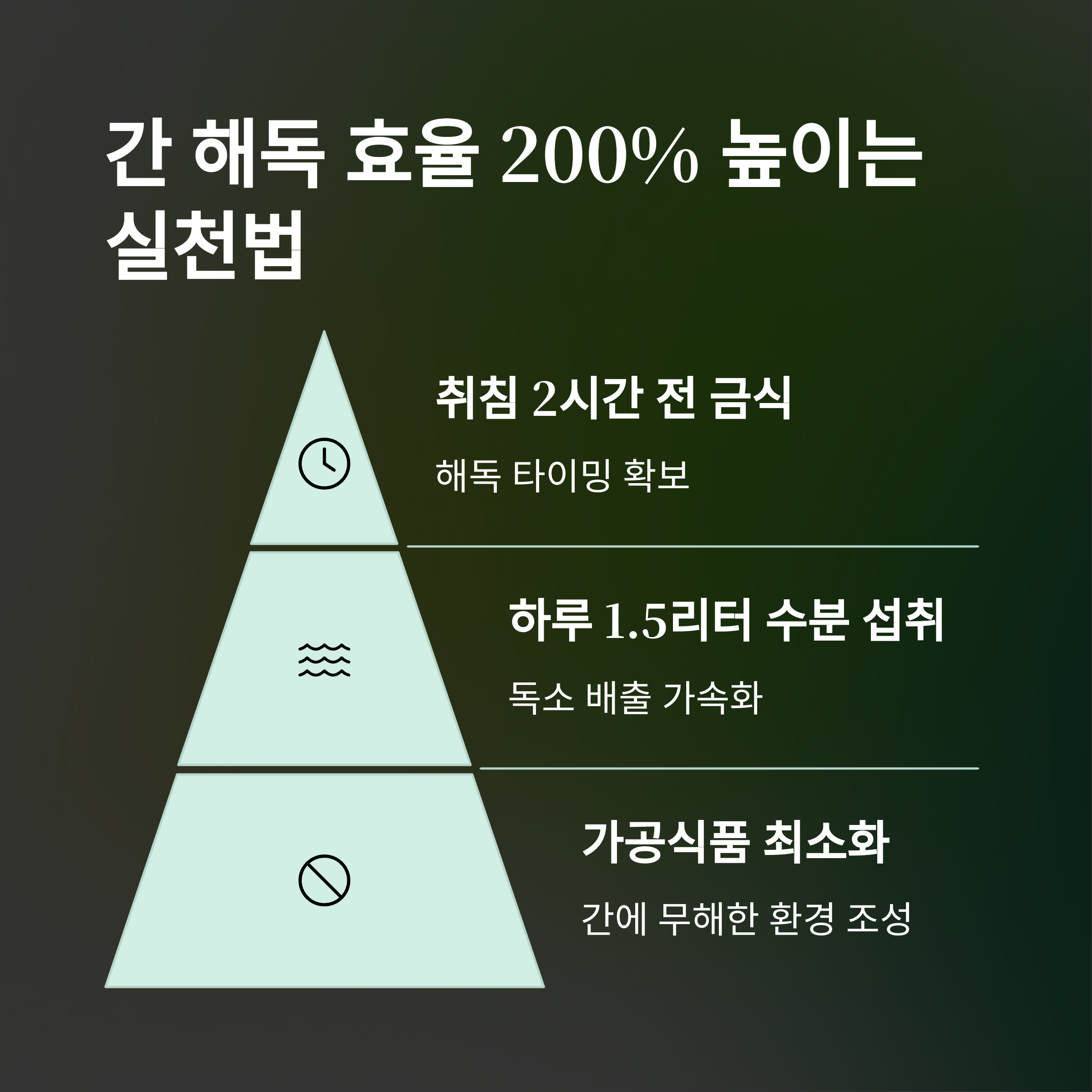 간 해독 효과를 200% 끌어올리는 음식 조합법, 이 조합이 해답입니다 - 어떤 음식을 어떻게 먹느냐에 따라 간 기능은 완전히 달라집니다 - 음식 조합 외에 중요한 실천 3가지 간 해독 효과를 200% 끌어올리는 음식 조합법, 이 조합이 해답입니다 - 어떤 음식을 어떻게 먹느냐에 따라 간 기능은 완전히 달라집니다 - 음식 조합 외에 중요한 실천 3가지