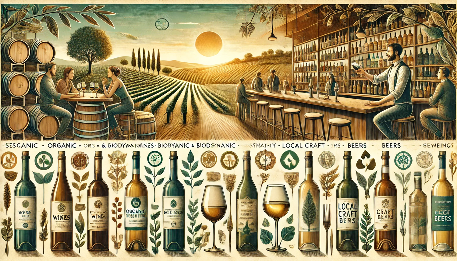지속 가능한 주류 선택: 친환경 와인과 증류주의 세계