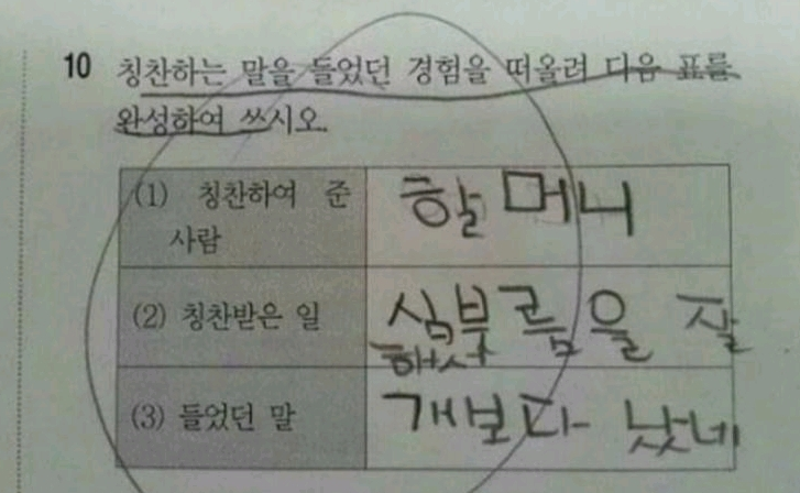  손자의 할무니 심부름 후기