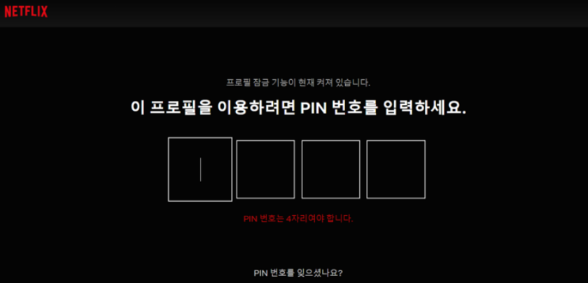  넷플릭스 프로필 잠금 계정 공유시 안심하세요