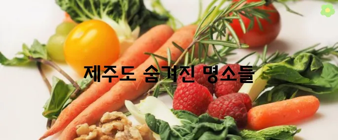제주도 가볼만한곳 10곳 최신판 총정리