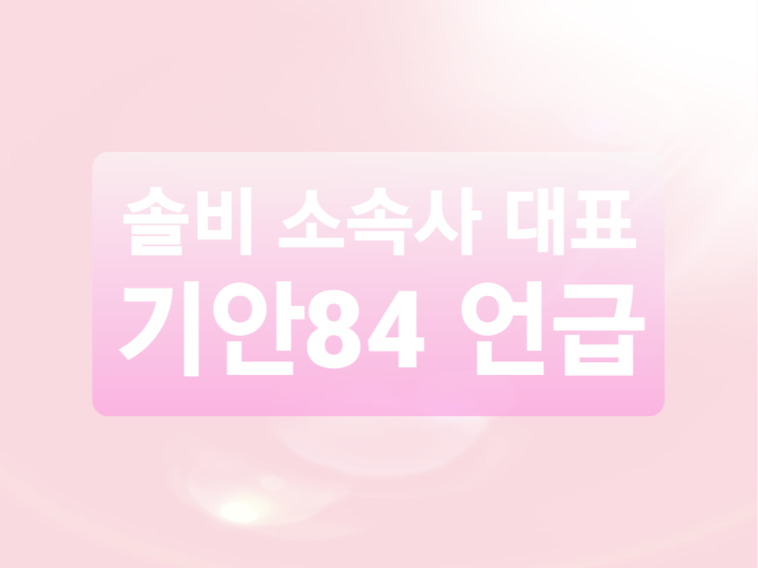  솔비 소속사 대표 기안84 언급 논란