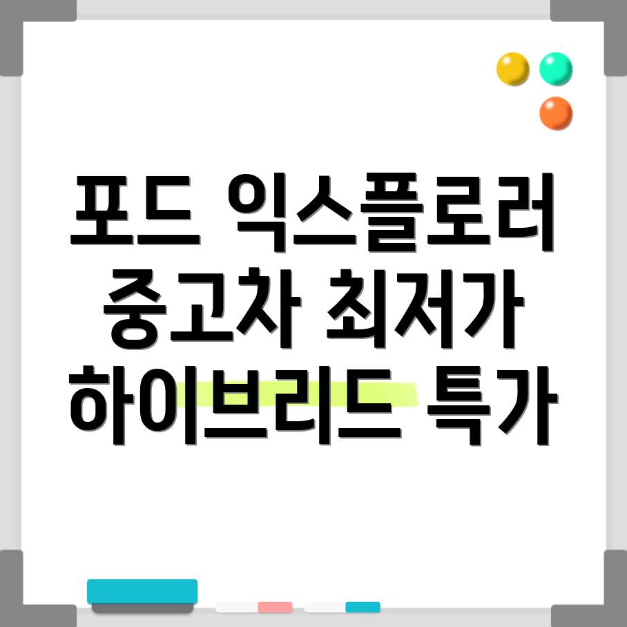 포드 익스플로러 중고차