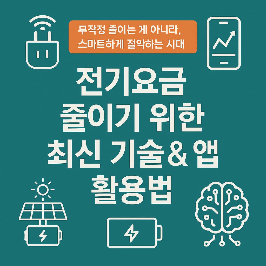 전기요금 절약 최신 기술 앱 활용법
