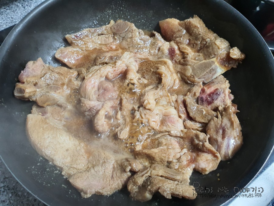 주성 고기 양념 돼지갈비 오늘의 저녁 반찬 3