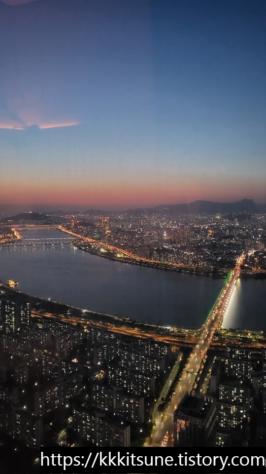 서울 잠실 롯데 시그니엘 야경