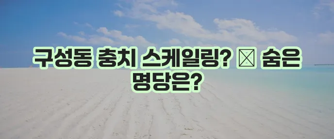 대전 유성구 구성동 충치 치료와 스케일링 잘하는 치과 TOP3는 바로 여기입니다!