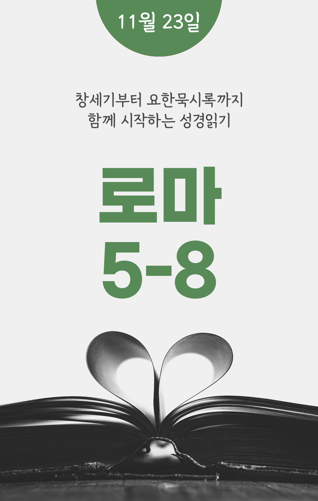 11월 23일 성경읽기표