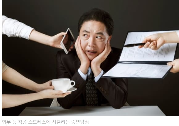  중년남성들 어쩌나!..갑자기 들이닥친 건강문제