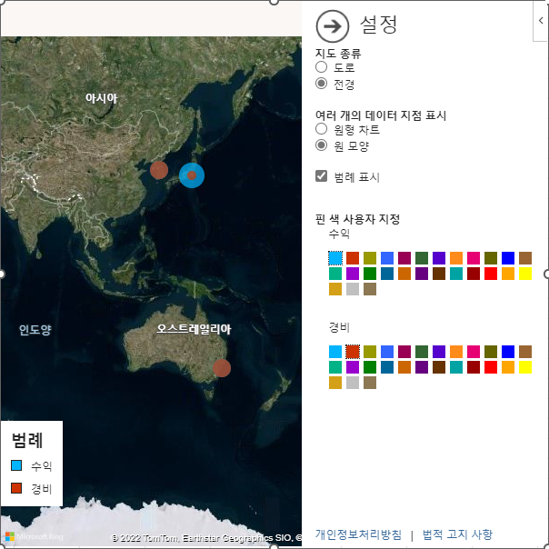 원 모양으로는 데이터 구분 불가