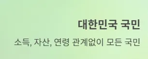 전국민 민생지원금 25만원 대한민국 국민