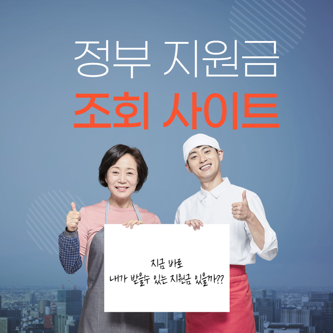  2023년 최신판 정부지원금 조회 사이트 소개