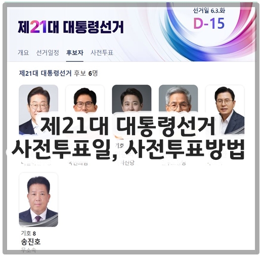 제21대 대통령선거 사전투표일, 사전투표방법