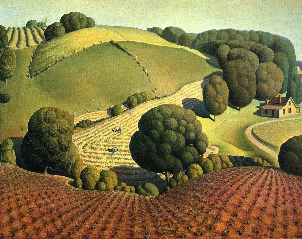 그랜트 우드(Grant Wood), 미국, 화가, 1892-1942