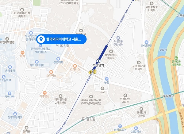 한국외대-지도
