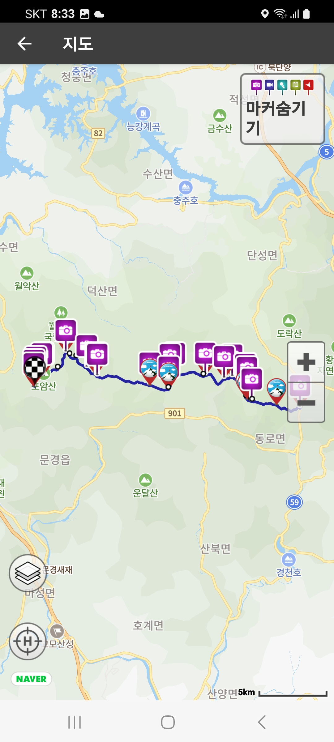 대미산, 포암산 이미지