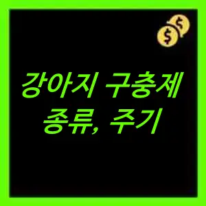 강아지 구충제 종류 주기