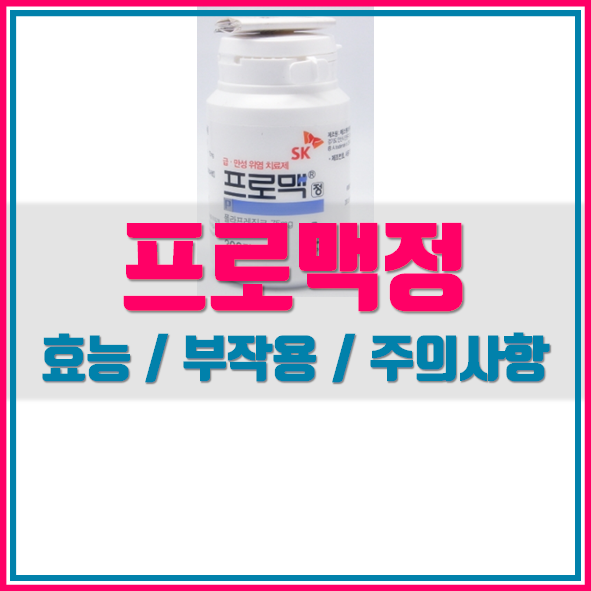  프로맥정 의약품 정보 알려드립니다.