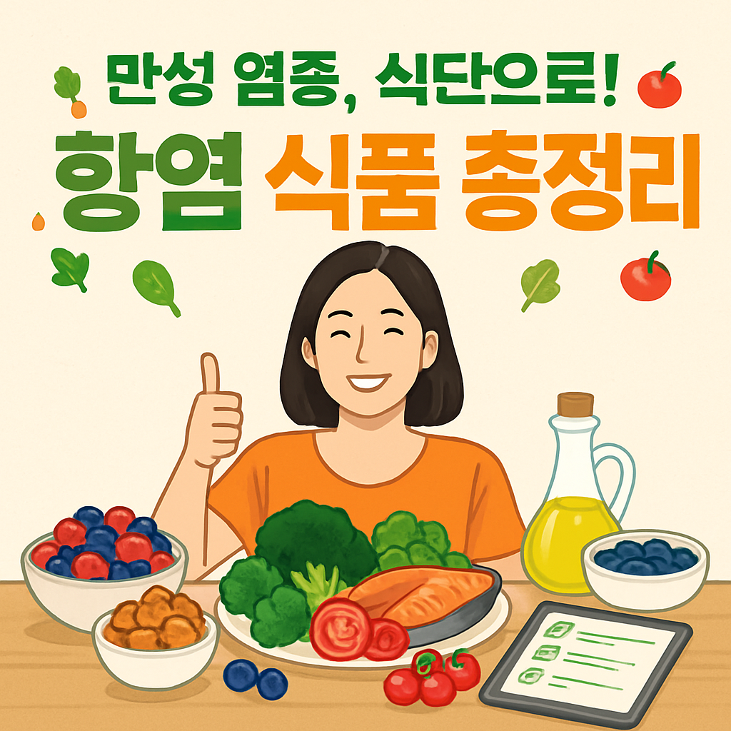 만성 염증, 식단으로 잡자! 염증 낮추는 항염증 식품 총정리 (feat. 자가 진단)