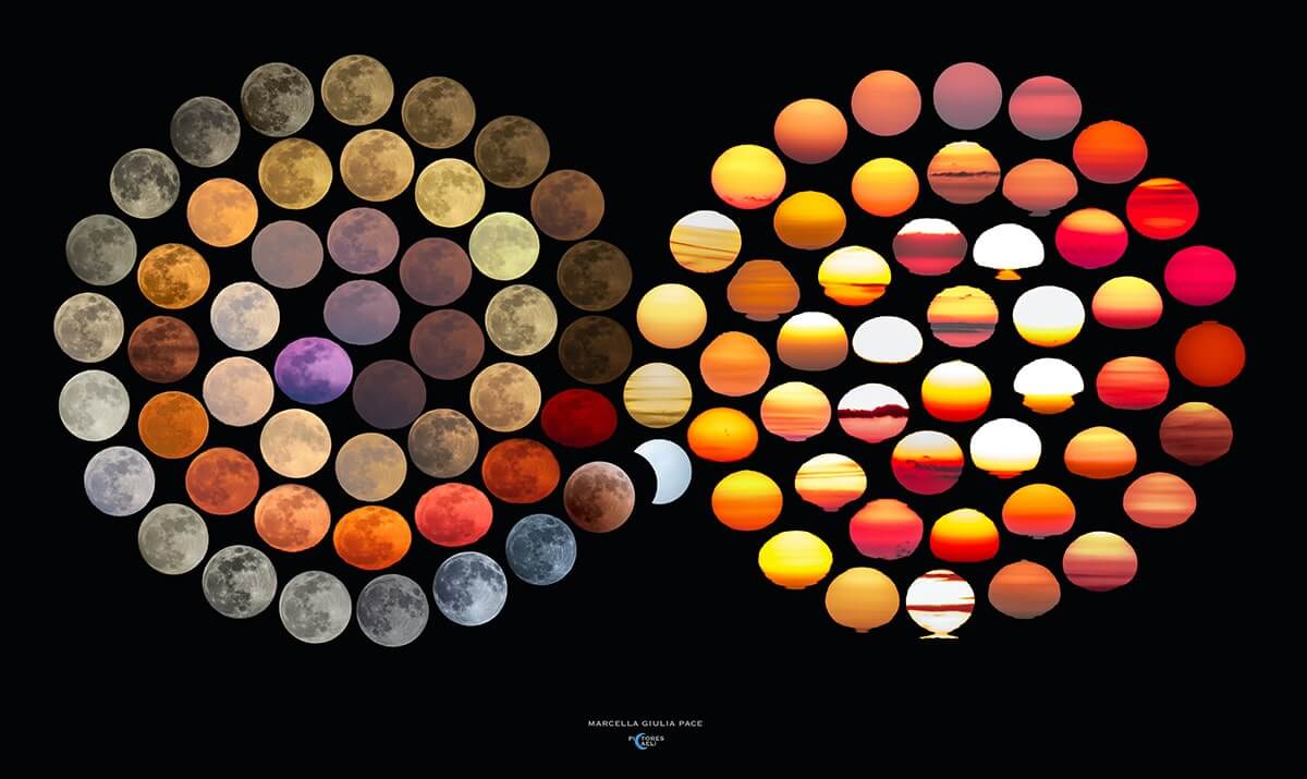  달 색깔만 10년 동안 추적한 이탈리아 초등학교 교사 VIDEO:Photographer Spends 10 Years Capturing 48 Stunning Colors of the Moon